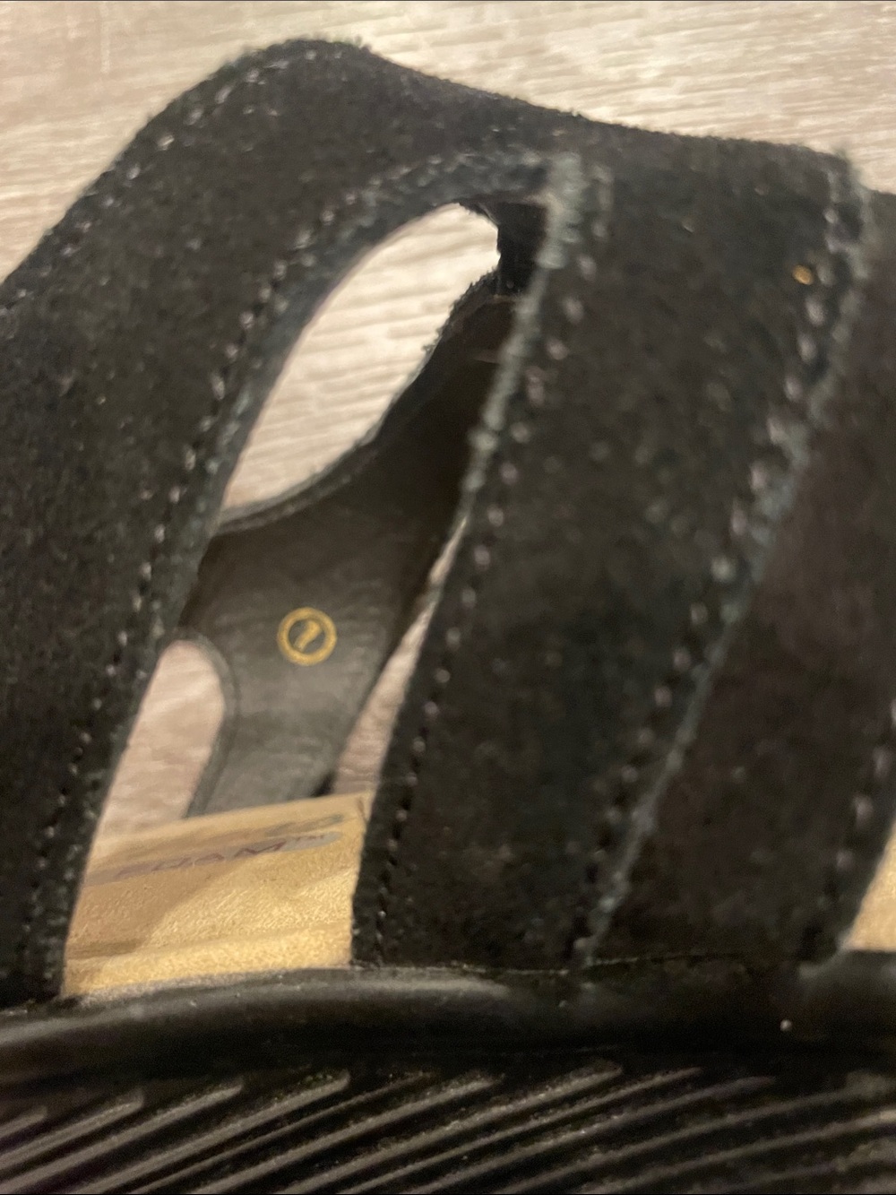 Sketchers Parallel Stylin Wedge Sandal Black Sz 7 - Picture 2 of 7
